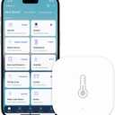 Aqara Zigbee Temperature and Humidity Sensor, Wireless Thermometer Hygrometer for Home Automation, Remote Monitoring, Requires Aqara Hub (not 3rd-Party), Compatible with Apple HomeKit, Alexa, IFTTT