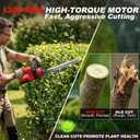 22" Cordless Hedge Trimmer for Milwaukee M18 Battery (Tool Only), 4.2Lbs Lightweight Bush Trimmer with Dual-Action Blade & Reduced Vibration, 3/5" Cut Capacity Shrub Clippers for Yard