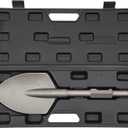 Clay Spade, 17.3" x 5.3" Steel Drill Shovel Bit,1-1/8 in Hex Shank Chisel Bit with Carrying Case, for Digging in Gardening, Backyard Landscaping on Clay Gravel Soil Sandstone