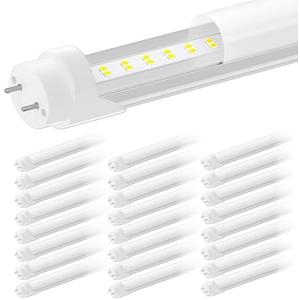 ONLYLUX T8 Led Bulbs 4 Foot, 24-Pack 28W 4000Lm Daylight, 4ft Led Bulbs T8 T10 T12 Led Tube Light Replace F32T8 Fluorescent Tubo, Dual-End, Ballast Bypass, Frosted Cover
