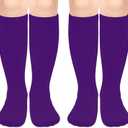 Sarfel Kids Soccer Socks Toddler Soccer Socks Girls Boys Soccer Socks Kids Tube Socks with Stripes Toddler Knee High Socks 3-6Y