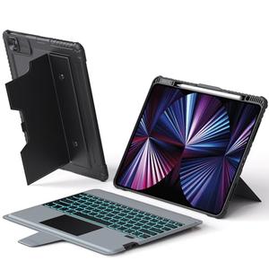 Nillkin iPad Air 13 inch Case Keyboard (M3 2025/M2 2024) & iPad Pro 12.9 inch (6th/5th/4th/3rd), Detachable Backlit Keyboard with Multi-Touch Trackpad, Pencil Holder & Camera Cover, Rugged Protective