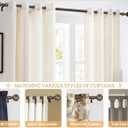 Bronze Curtain Rod 32 to 58 Inches (2.6 to 4.8 ft), USFOOK 7/8 Inch Telescoping Splicing Curtain Rods for Windows 20 to 54 Inch, Drapery Rods with Leaf Finials