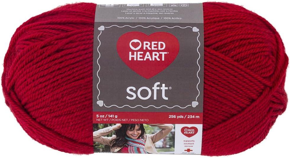 RED HEART Soft Yarn, Really Red (1 Pack)