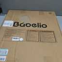 Babelio No Bottom Bar Baby/Dog Gate for Stairs, 28" H, 27.5-40.6" W, White