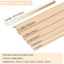 10 Pack Gold Aluminum Corner Trim, 0.8 x 0.8 x 48 Inch Decorative Metal Edge Protector for Wall, Tile, Cabinet & Furniture Corners, 90° Angle Corner Molding