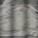 Womens Elegant Satin V Neck Backless Sleeveless Maxi Dress Silk Tie Low Back Formal Cocktail Dresses Wedding Guest White, Medium