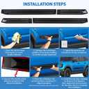 Side Door Guards Protector Compatible with Ford Bronco 4 Door 2021-2025 (Not for Bronco Sport), ABS Carbon Fiber Body Molding Guard Trims Strips
