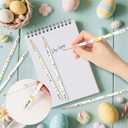 2 x Xqumoi 60Pcs Easter Bunny Pencils with Eraser - Cute Candy Rabbit Easter Egg #2 HB Pencils, School Classroom Student Rewards Office Supply Holiday Gift Goodie Bag Fillers Stuffers Party Favors