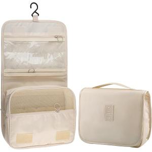 Large Capacity Toiletry Bag Hanging Travel Bag for Women Makeup Case Hooks Light