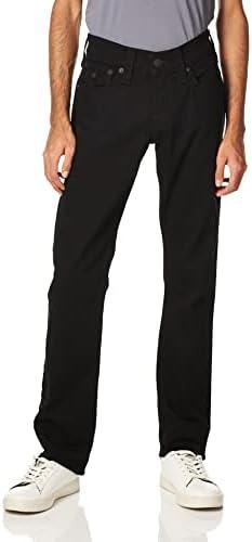 True Religion Men's Ricky Low Rise Straight Leg Jean with Back Flap Pockets, 30