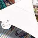 LOVE STORY Waterproof 10'x10'x14' Triangle White Sun Shade Sail Cannoy UV Resistant for Outdoor Patio Garden Backyard