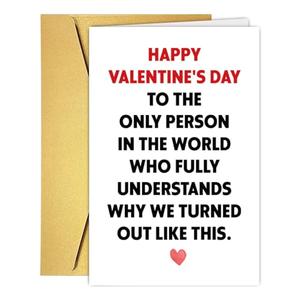 PUGAILA Humorous Valentine's Day Card for Boyfriend Girlfriend Husband Wife Fiancé Fiancée, Funny Galentine's Day Card Gift for Bestie Best Friend Sister, Unique Valentine's Day Gift for Her 9 pcs
