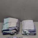 JSD Blue Striped Sheet Set Queen Size, 4 Piece Soft Printed Microfiber Sheet Set Extra Deep Pocket