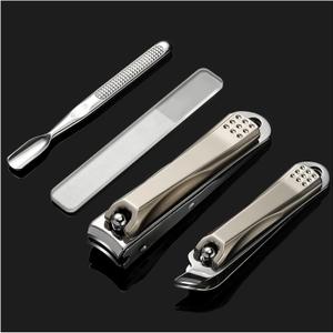 4 x FERYES Nail Clippers Set - Premium Quality Stainless Steel Toenail and Fingernail Clipper for Manicure - 4PCS Nail Care Tool Kit