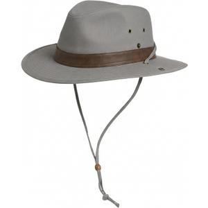 TOP-EX Cotton Aussie Outback Safari Hat, UPF 50+ Sun Hat Wide Brim with Chin Strap, Breathable Packable Bush Hat Men Women (Gray)