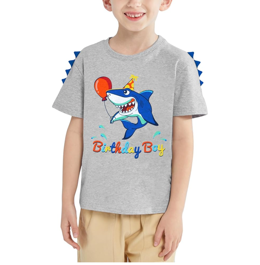 Dinosaur Birthday Boy T-Shirts Dino Birthday Shirts for BoysTolddlers Dinosaur B-Day Party T Shirt, 110