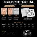 Smart Ring for Women Men, AI Health Fitness Tracker with Sleep, Heart Rate, Blood Oxygen, HRV, Stress, Gesture Photo, IP68 Waterproof, No Subscription, iOS Android (Matte Black,8)
