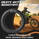 AR-PRO (2-Pack) 2.50/2.75-10 Dirt Bike Replacement Inner Tube Heavy Duty with TR-87 Bent Valve Stem, Compatible for Honda Crf50 /Xr50, Razor MX650 / MX500, Suzuki DRZ70 / JR50, Yamaha PW50
