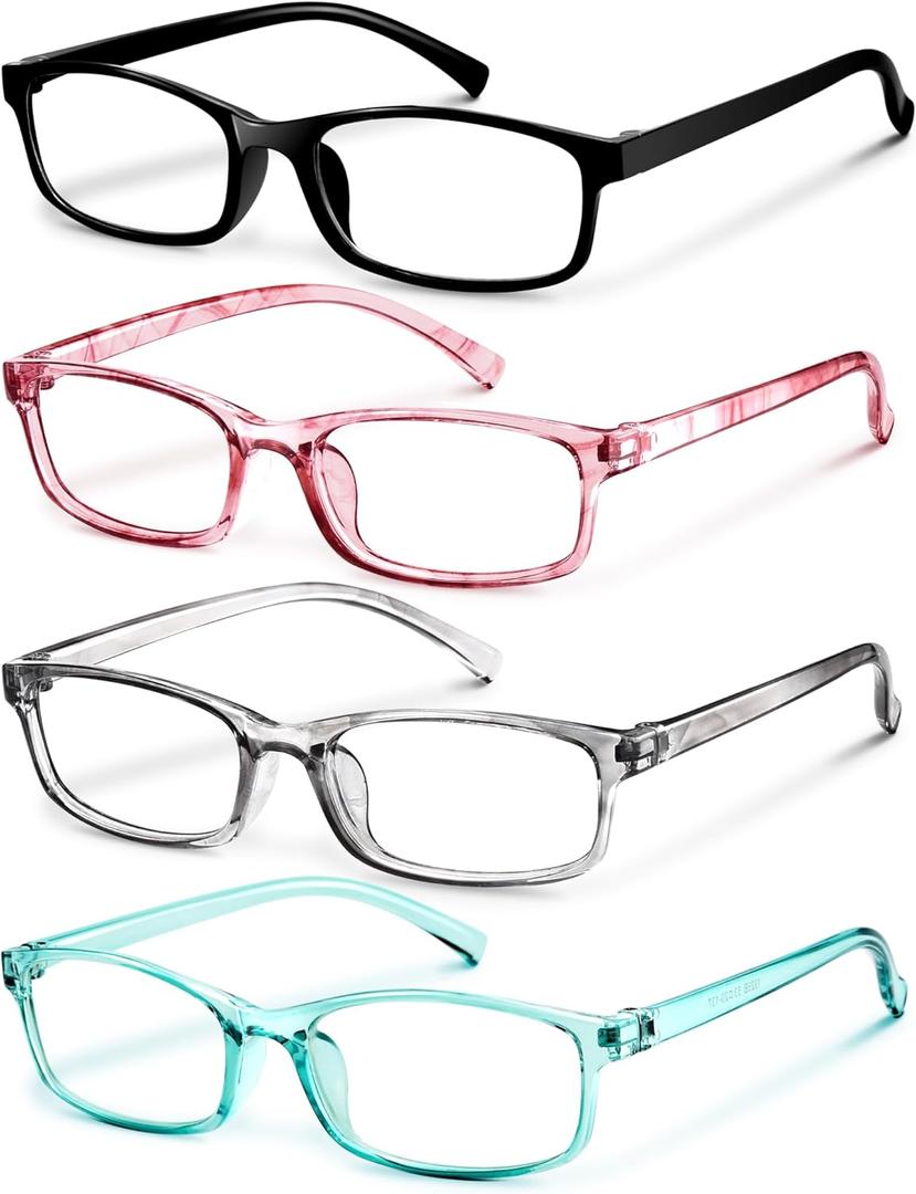 Gaoye +1.0 Multi Pack Reading Glasses Women - Blue Light Blocking Lenses, TR90 Frames, UV400 - Eyeglasses with Clear Vision