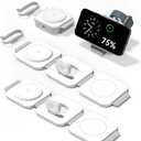 2Pack 3 in 1 Charging Station for Apple Multiple Devices Foldable Magnetic Fast Wireless Charger Dock, Travel Charging Pad for iPhone 17 16 15 14 13 12 Series Apple Watch Series & AirPods 4/3/2/Pro