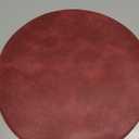ADRIMER Placemats, Heat Resistant Round Placemats Set of 4 Washable, Waterproof Table Mats, Wipeable Faux Leather Place Mats for Kitchen, Dining Room, Wine Red