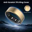 sylacor Ring Cover Compatible with Ringconn Gen 2, Durable Scratch-Resistant TPU Protecter for Women Men for Gym and Working Out (3 Clear, Size 9)