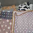 YedsIntu 6 Pcs Washable Guinea Pig Blankets Absorbent Small Animal Fleece Bedding Cage Liners Reusable Pet Pee Pad Sleep Mat Pad Cover for Hamster Ferret Rabbit Chinchilla Hedgehog (24" x 35") (Black)