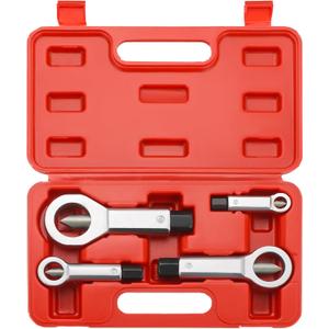 4PCS Professional Nut Splitter Set | Heavy Duty Nut Splitter Breaker Cracker, Remove Broken Damaged and Corroded Nuts with Ease 9-12mm, 12-16mm, 16-22mm, 22-27mm