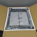 Furologee Kitchen Bakers Rack with Power Outlet, Coffee Bar Station with Storage 4 Tiers, Microwave Oven Stand with 6 S Hooks, Kitchen Storage Shelves Rack for Spices, Pots, Black Oak (22inch)