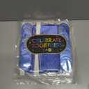 Decor365 Blue Fringe Curtains Blue Party Decorations Blue Circle Garlands Streamers Banner Backdrp for Wedding Graduation Bridal Shower Bachelorette Ramadan Birthday Party Supplies