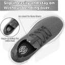 FitVille Extra Wide Slip-on Shoes for Men, Lightweight and Breathable Men's Wide Slip-on Shoes Max Cushioning, Size 9.5 