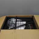 PUSDON Stackable Metal Storage Carts, Dual Use Shelf for Kitchen Fruit Vegetable Baskets with Wheels, Storage Rack for Living Room, Home & Office, Standard Black 6 Tiers