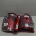 LED Tail Lights Assembly + 3rd Third Brake Cargo Lamp Fit for GMC Sierra 1500 07-13 (SL, SLE, SLT, WT), 2500HD 3500HD 07-14 (only fit 3500HD with Single Rear Wheel Model), Chrome Housing Red Lens