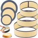 3 Set Silicone Baking Mat for Springform Pan 4/7/9 Inch, Cheesecake Pan Protector, Nonstick Baking Mat for Prevent Cake from Sticking to Bottom & Side, Easy Clean Silicone Mats for Baking