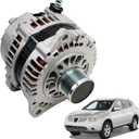 Alternator Compatible with Rogue 2008-2012, X-Trail 2005-2006, 12V 110A 6-Groove Clutch Pulley Clockwise, Replace# 23100AU400, 23100AU40D