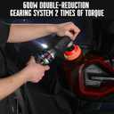 Mini Buffer Polisher, Car Polisher Waxer, 600W Rotary Polisher Machine with 33Pcs Polishing Kit, with 1" /2" /3" Base Pads M14 Thread Extension Shaft for Car Boat Sanding Polishing and Waxing