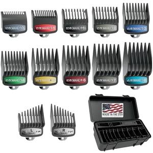 Wahl Genuine SECURE-SNAP® Guide Comb Set with Colored Metal Clips and Guard Organization Caddy, 12 Full Size Attachment Guards from 1/16” to 1” for Increased Cutting Performance Grey - 3291-300 Wahl Genuine SECURE-SNAP® Guide Comb Set with Colored Metal Clips and Guard Organization Caddy, 12 Full Size Attachment Guards from 1/16” to 1” for Increased Cutting Performance Grey - 3291-300