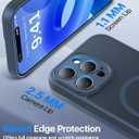 Faiono Magnetic for iPhone 15 Pro Max Case [Full Camera Protection][Military-Grade Protection][Compatible with MagSafe] Shockproof Protective Slim Phone Case for iPhone 15 Pro Max, Midnight Blue