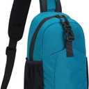 Peicees Crossbody Sling Backpack Sling Bag Travel Hiking Chest Bag Daypack, Blue (Small)