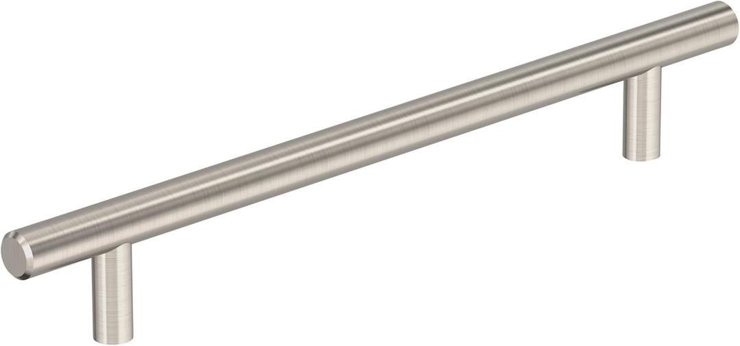 Amerock BP1178CSG9 Sterling Nickel Cabinet Pull | 7 inch (178mm) Center-to-Center Cabinet Hardware | Bar Pulls | Furniture Hardware | Drawer Pull