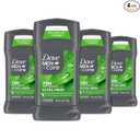 Dove Men+Care Antiperspirant Deodorant Stick for Men 4 Count Extra Fresh with 72hour Sweat & Odor Protection with 1/4 Moisturizing Cream & Longlasting Citrus scent 2.7 oz