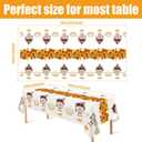 OHOME 2 Pack Thanksgiving Tablecloth Disposable - Fall Party Supplies for Thanksgiving Table Decor | Friendsgiving Party Decorations | Thanksgiving Decorations 54" x 108"