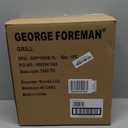 George Foreman 4Serving Removable Plate Electric Grill and Panini Press, George Tough NonStick Coating, Drip Tray Catches Grease, Black