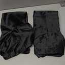 2 Pcs Satin Pillowcase for Cervical Pillow, Black Silky Cervical Pillow Case Contour Pillow Case Cover with Zipper, Smooth Ergonomic Pillowcase for Neck Pillow Cover