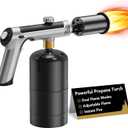 Powerful Propane Torch Gun, Sous Vide, Adjustable Kitchen Cooking Torch with One-Touch Max Fire, Culinary Torch for Searing Steak, BBQ and Campfire Starter(Tank Not Included)