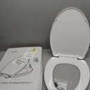 Elongated Toilet Seat, 18.5 Soft/Slow Close Oval (Oblong) Toilet Seat for Elongated Toilets, No-Slam Quiet-Close Lid, Easy-to-Install & Clean, Durable Never-Loosen White Plastic Seat