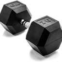 CAP Barbell Coated Hex Dumbbell Weight - Single 70 lbs