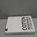 FreshCulture Pure Cotton Fitted Sheets Twin XL Size, 300 Thread Count Percale Sheets for Twin XL Size Bed, Soft & Breathable Cotton Sheets, Fits College Dorm Mattresses(Beige)