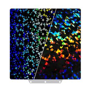 235x235mm Confetti + Galaxy Build Plate for Flashforge Adventurer 5M/ 5M Pro/AD5X 3D Printer, Spring Steel Plate for Neptune 3 Pro/4, Kobra, Ender 3/3 Pro/3S/3v2, CR 20/CR 20 Pro, Ender 5/5 Pro, 235x235mm(magnetic base)